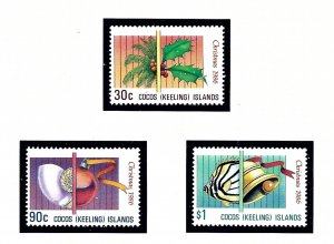 Cocos Is 155-57 MNH 1986 Christmas