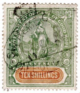 (I.B) Cape of Good Hope Revenue : Stamp Duty 10/- (1898)