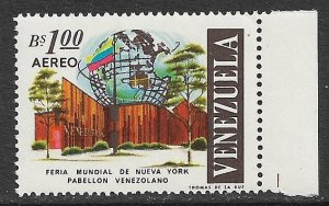VENEZUELA 1965 NEW YORK WORLD'S FAIR Airmail Sc C903 MNH
