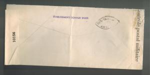 1942 Papeete Tahiti Dual Censored Cover to USA 