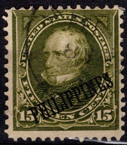 1899 US Philippines Scott #- 218 15 Cent Henry Clay US Scott #- 284 Used