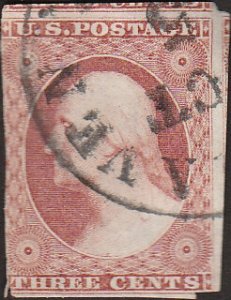 # 11a Dull Red Used George Washington