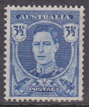 Australia sc#195 1942 3-1/2p KG6 MNH