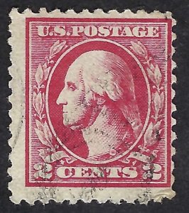 United States #527 2¢ George Washington, Type V.  Carmine. Perf. 11. Good. Used.