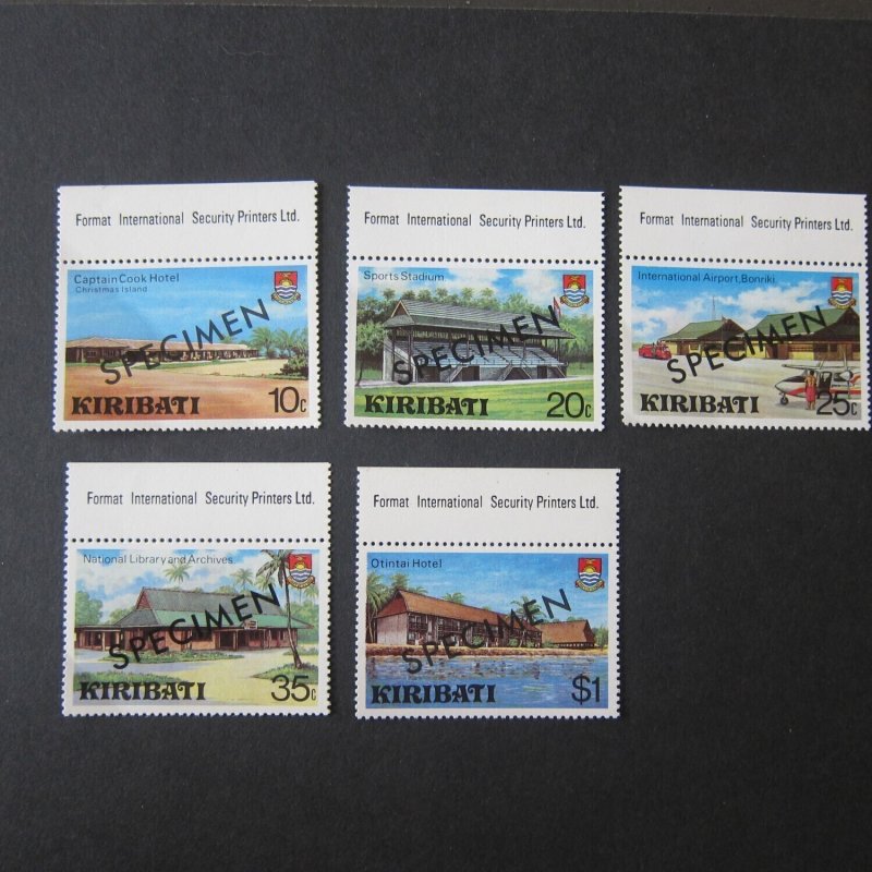 Kiribati 1980Sc 360-364 SPECIMEN set MNH