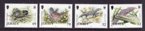 Jersey-Sc#1134-7-unused NH set-WWF-Birds-Insects-2004-