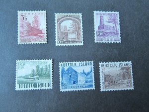 Norfolk Islands 1953 Sc 13-18 set MH