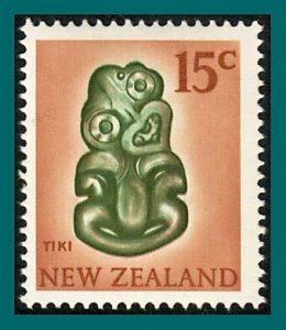 New Zealand 1967 Tiki, 15c MNH  #394,SG856