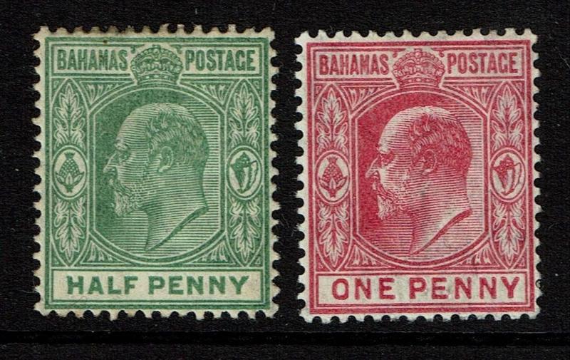 Bahamas SG# 71 and 72, Mint Hinged, Hinge Remnant - Lot 071017