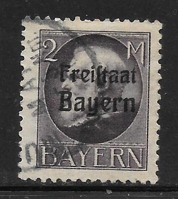 Bavaria - Scott #207 2M Violet  F VF  Used