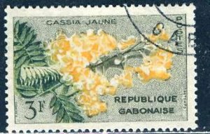 Gabon; 1961: Sc. # 157: Used CTO Single Stamp