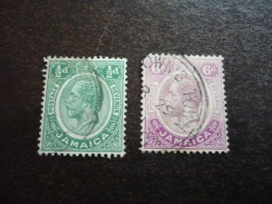 Stamps - Jamaica - Scott# 101-102 - Used Set of 2 Stamps