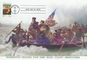 1507 8c CHRISTMAS 1973 FDI - Washington Crossing SP folder