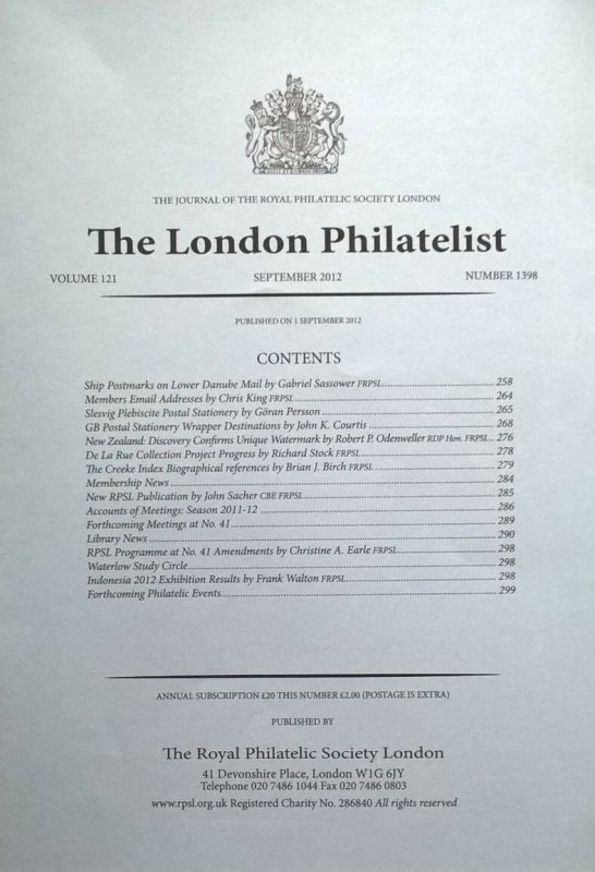 GUIDE TO GB POSTAL STATIONERY WRAPPER DESTINATIONS philatelic-literature