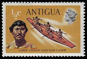 Antigua #241 MNH; 1/2c Carib Indian & War Canoe (1970)