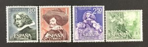 Spain 1961 #983-6, Velazquez Paintings, MNH.