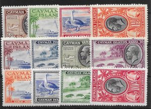 CAYMAN ISLANDS SG96/107 1935 DEFINITIVE SET MTD MINT