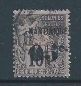 Martinique #12 Used 05c on 10c Fr. Col. Commerce Issue