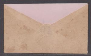 **CSA Cover, SC# 12, Charlottesville, VA, 2/28/1864, Pink Interior