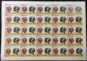 TUVALU Dogs Sheets x 8 MNH(400 Stamps) (BLK19)