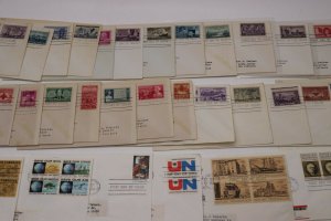 US HF House Farnam Color Cachet FDC lot 100+1940-1950s Commemoratives addressed