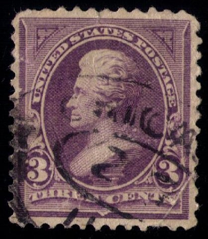 US SCOTT #253 USED CREASED CENTER VERY FINE