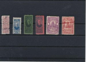 Bolivia Early Revenue Stamps Ref: R4228