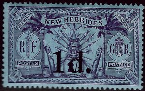 British New Hebrides Attractive SC#28 Mint F-VF.SCV$2...Grab a Bargain!