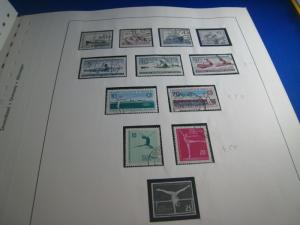 GERMANY 1956 TO 1966 - COLLECTION ON 68 LINDNER HINGLESS PAGES  USED & MINT