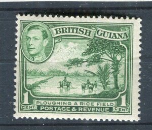 BRITISH GUIANA; 1938 early GVI Pictorial issue Mint hinged Shade of 1c. value