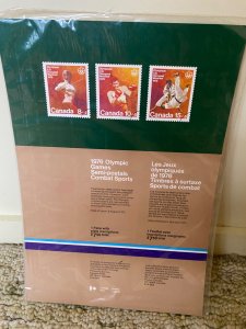 (37) Canada Canadian stamps full sheet sealed 1976 Olympic Games Combat MNH B8