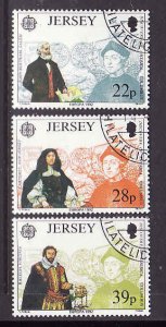 Jersey-Sc#593-5-used set-Christopher Columbus-1992-Europa-