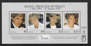 TONGA SGMS1421 1998 DIANA PRINCESS OF WALES  MNH