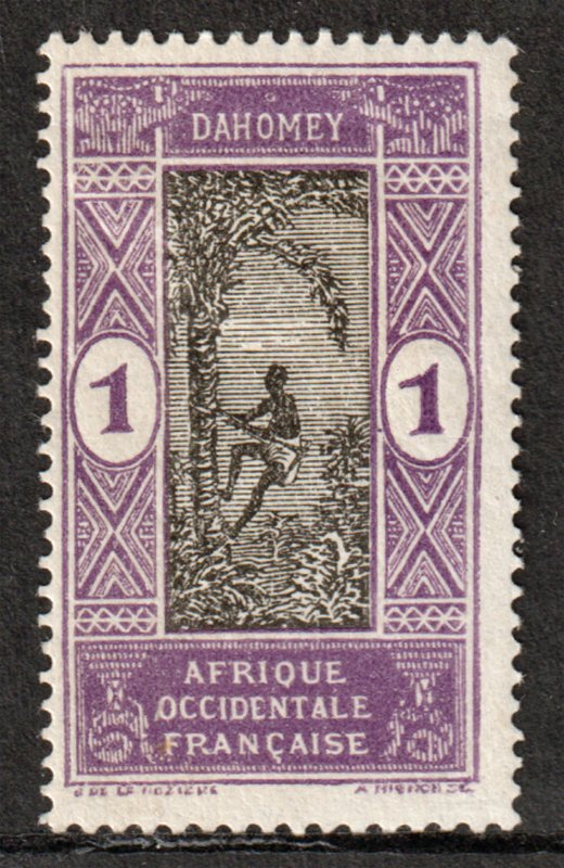 Dahomey - Definitive - Man Climbing A Palm Tree - 1 Cent # 42 M/H