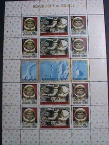 ​GUINEA 1965 SC# 387a AMERICAN SPACE-RARE COMPLETE FULL -MNH-SHEET  -VERY FINE