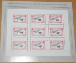 1998 sheet Trans-Mississippi $1 Sc# 3210