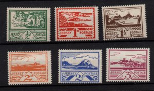 Jersey 1943 Views mint MH set SG3-8 WS36831