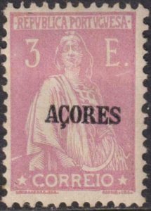 Azores 1930 SC 237F MLH Unlisted Plate flaw LL 