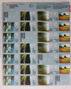 American Wildlife Needs Wilderness Conservation Society 1974 Charity stamp sheet