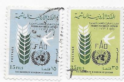 Jordan #398-399   Freedom from Hunger   (U)  CV$0.50