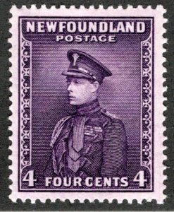 179, NSSC, Newfoundland, 4¢ Prince of Wales, deep violet, MLHOG, VF