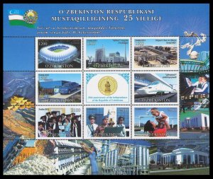 2016 Uzbekistan 1154-61KL 25th Anniversary of Uzbekistan 19,00 €