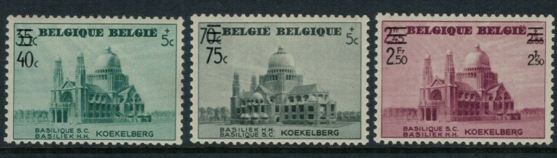 Belgium #B222-4* CV $8.00 Semi-postal overprints