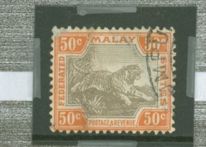 Malaya #25bv Used Single