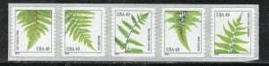 4848 - 4852 * FERNS **  U.S. Postage Stamp COIL STRIP MNH