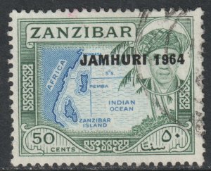 Zanzibar Scott 293 - SG422, 1964 Jamhuri 50c used