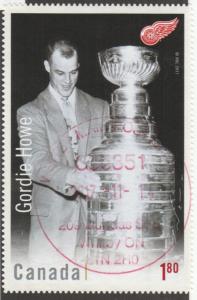Scott # 3034 Gordie Howe & Stanley Cup - Souvenir Sheet