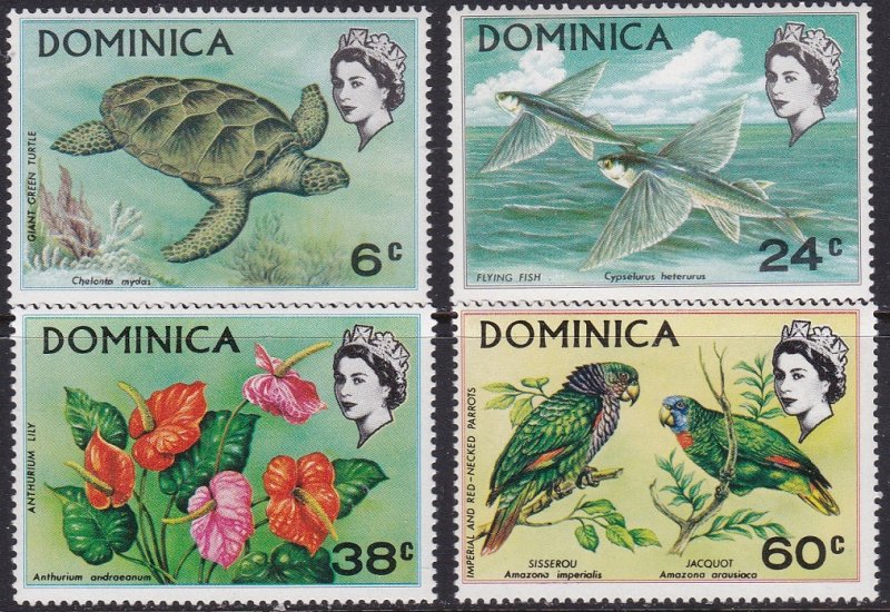 Dominica 1970 Scott # 297-300a Protected Species MNH