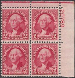 707 Mint,OG,NH... Plate Block of 4... SCV $2.20