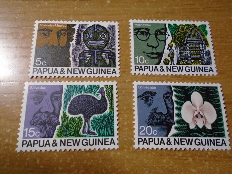 Papua  New Guinea  #  311-14   MNH  Flowers